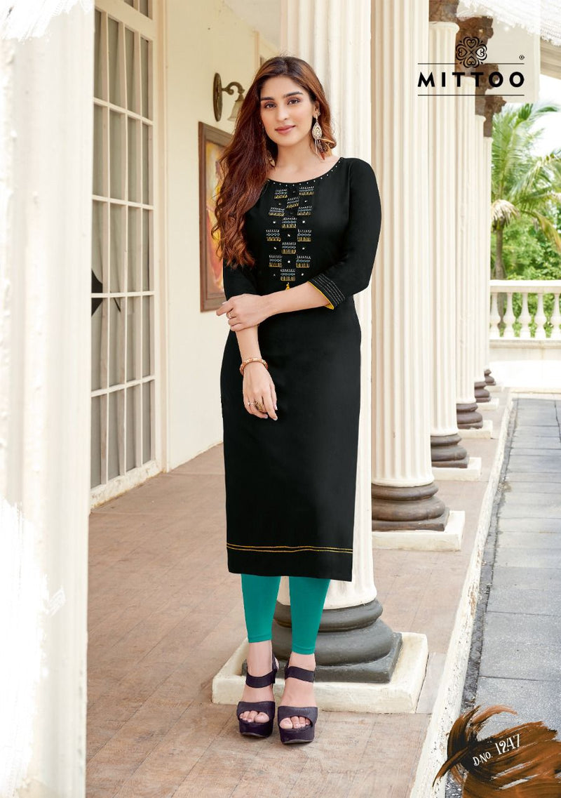 Mitto Fashion Palak Vol 28 Heavy Rayon Designer Kurti