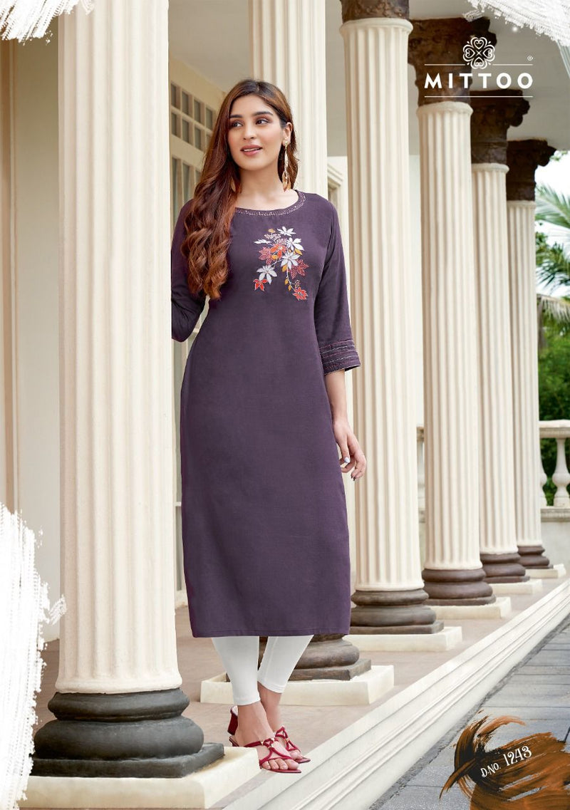 Mitto Fashion Palak Vol 28 Heavy Rayon Designer Kurti