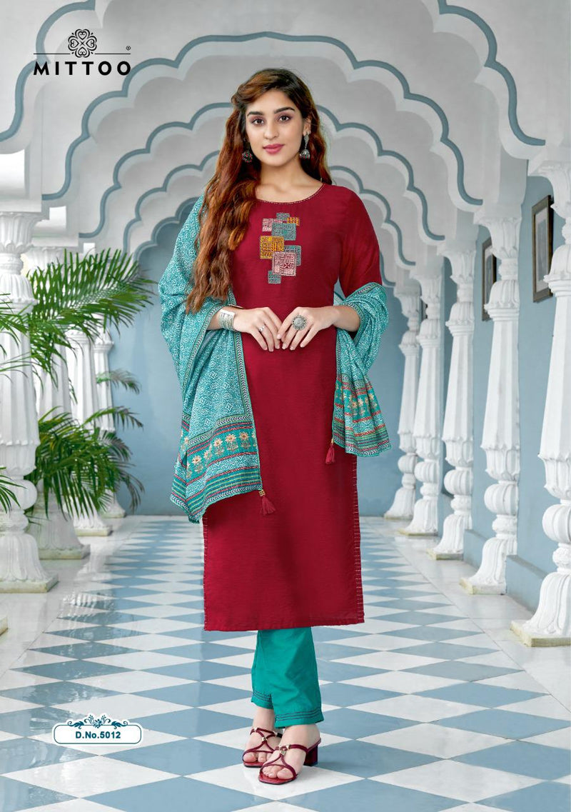 Mitto Noor Vol 2 Nylone Viscose Silk Embroidery Work Kurti