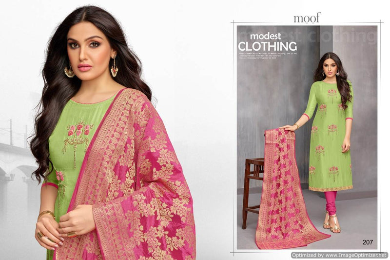 Kimisha Women's Maroon Banarasi Heavy Silk Banarasi Semi-stitched Salwar  Suit Material - Kimisha - 3266318