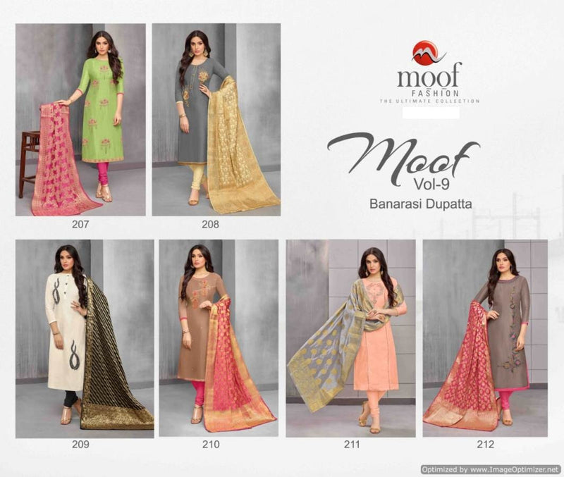 Moof Vol 9 Maslin Cotton Heavy Banarasi Casual Wear Salwar Suit