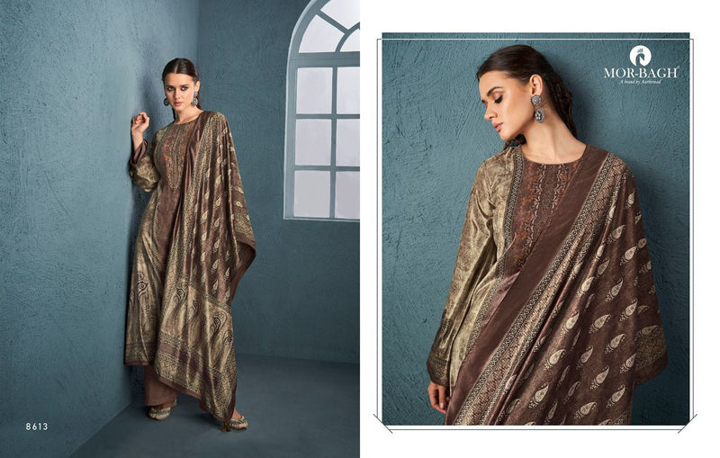 Mor Bagh Mehran Velvet Digital Print Pure Viscose Pashmina Salwar Suit