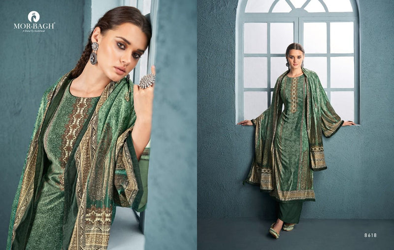 Mor Bagh Mehran Velvet Digital Print Pure Viscose Pashmina Salwar Suit