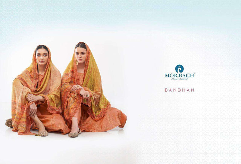 Mor Bagh Bandhan Tussar Silk Casual Designer Wear Salwar Kameez
