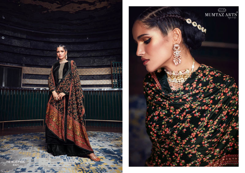 Mumtaz Art The Velvet Soul Vol 4 Superior Quality With Heavy Coding Embroidery Neck