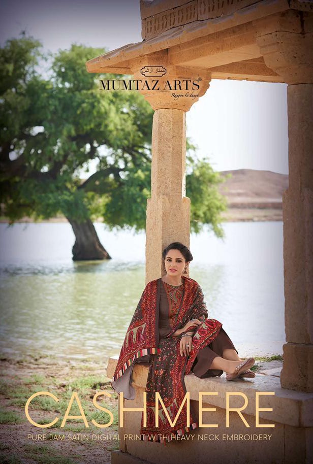 Mumtaz Arts Cashmere Jam Satin Simple Salwar Suits