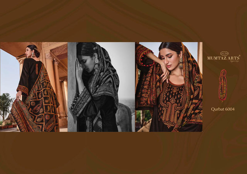 Mumtaz Arts Qurbat Pure Pashmina Neck Embroidered Designer Wear Salwar Kameez