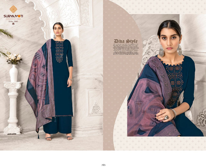 Surya Jyoti Naadirah Vol 2 Jam Satin With Fancy Embroidery Work Stylish Designer Casual Wear Salwar Kameez