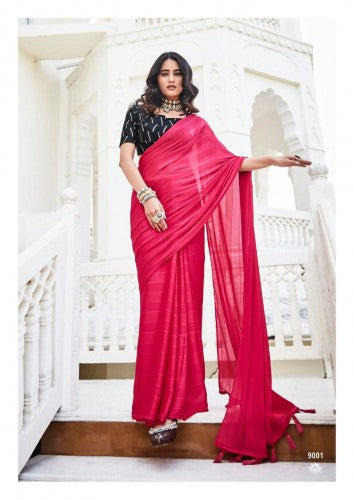 Kashvi Creation Naari Rainbow Jari Designer Fancy Party Wear Sarees