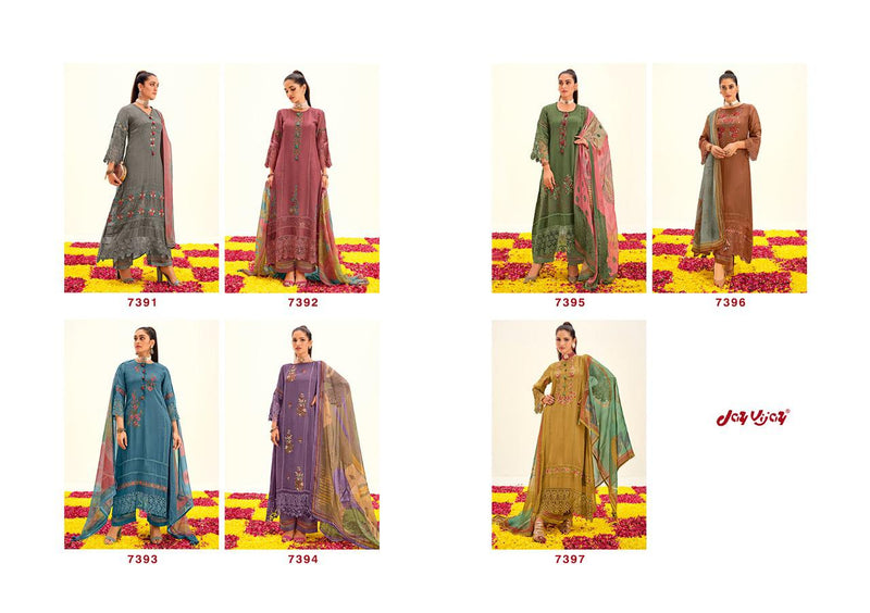 Jay Vijay Naazira Organza Fancy Embroidery Work Stylish Designer Festive Wear Salwar Kameez