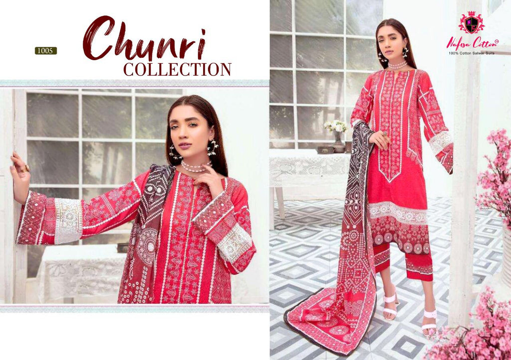 Nafisa Cotton Chunri Collection Cotton Designer Salwar Suit