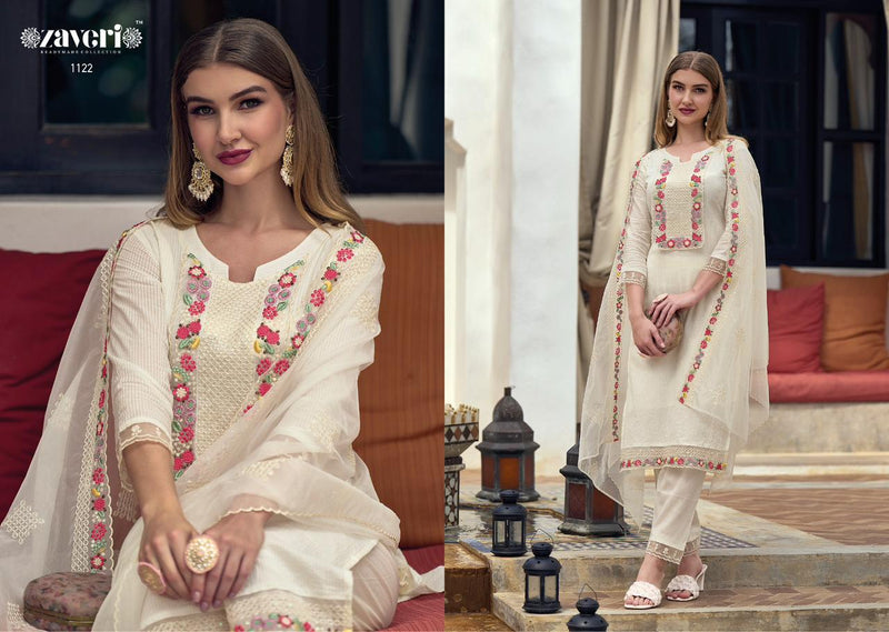 Zaveri Women Beauty Nagma Pure Cotton With Fancy Embroidery Work Partywear Designer Kurti