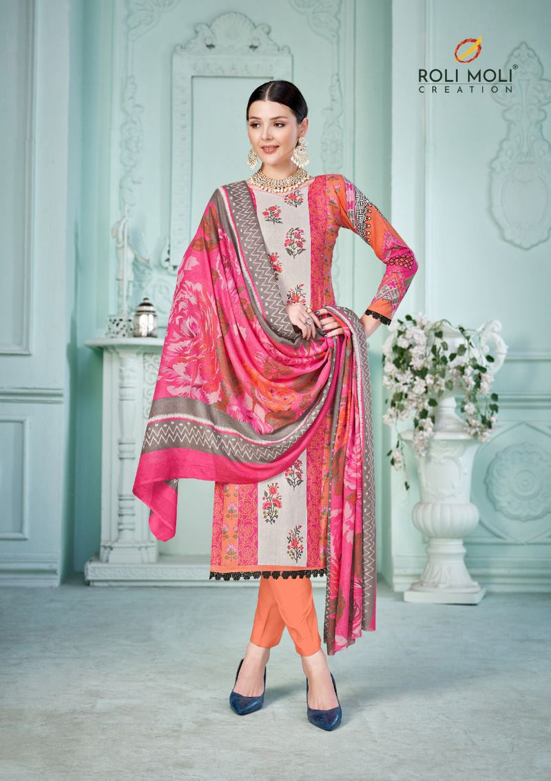Roli Moli Creation Nagma Cambric Cotton With Karachi Prints Party Wear Salwar Suits