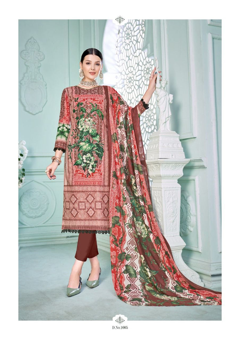 Roli Moli Creation Nagma Cambric Cotton With Karachi Prints Party Wear Salwar Suits