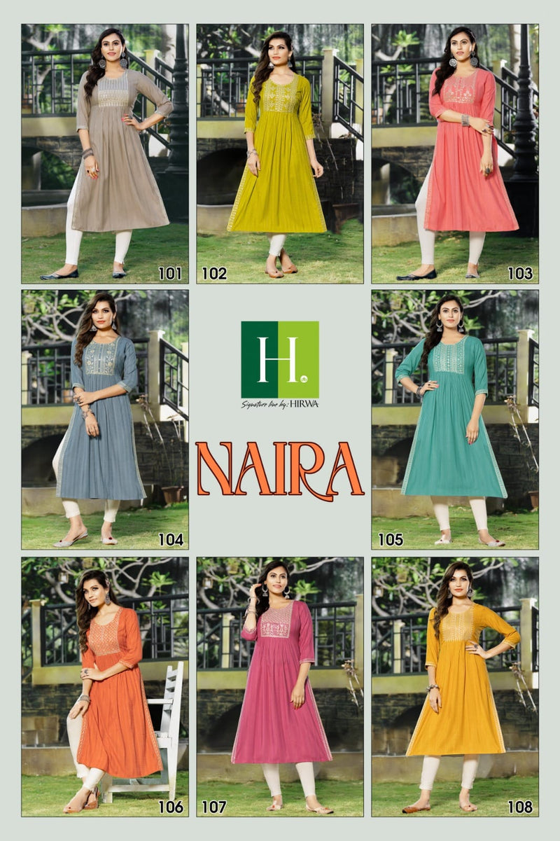 New Collection Naira Style Kurti at Rs.550/Piece in surat offer by Hari  Ichchha Creation