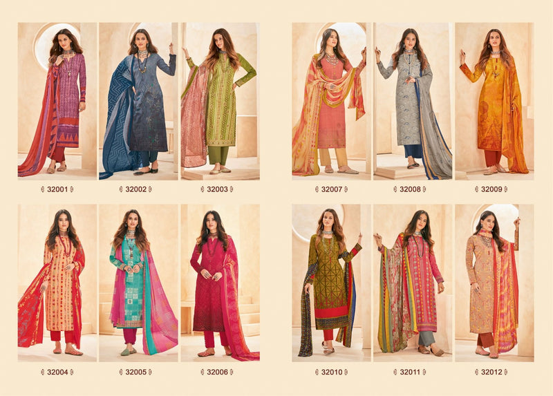 Suryajyoti Naishaa Vol 32 Satin Cotton Printed Festive Wear Salwar Suits