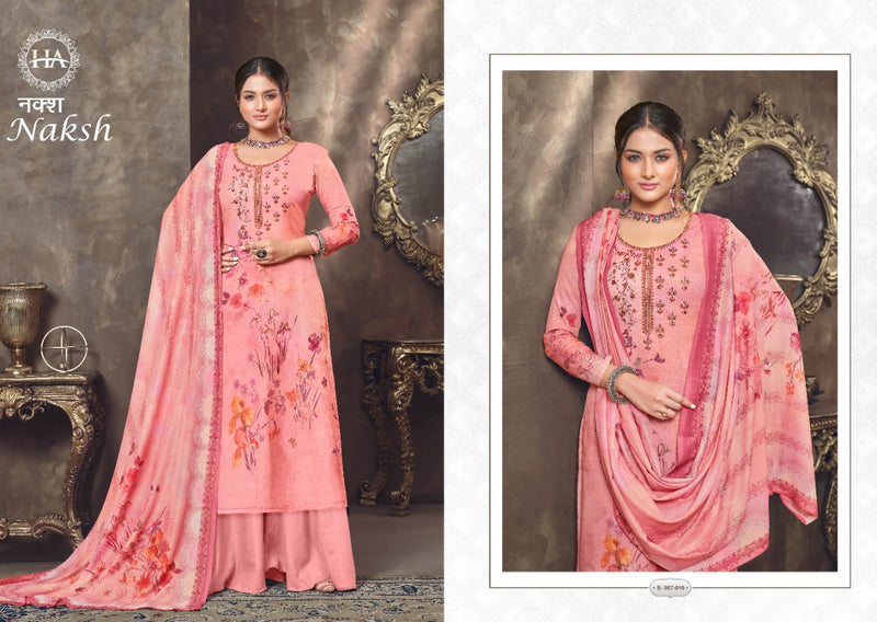Harshit Fashion Hub Naksh Pure Cambric Digital Print With Embroidery Work Salwar Suit