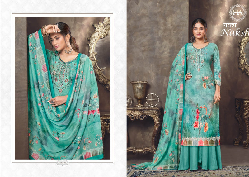 Harshit Fashion Hub Naksh Pure Cambric Digital Print With Embroidery Work Salwar Suit