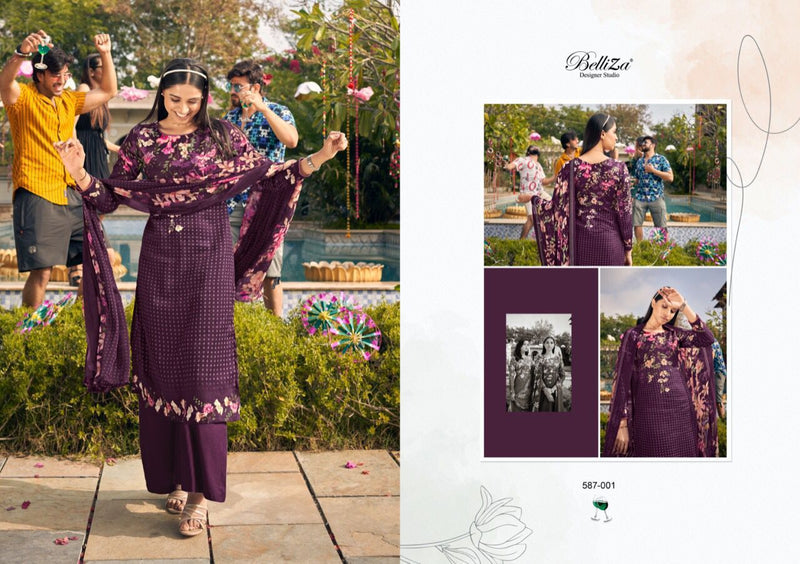 Belliza Designer Studio Namya Jam Cotton Printed Party Wear Salwar Kameez