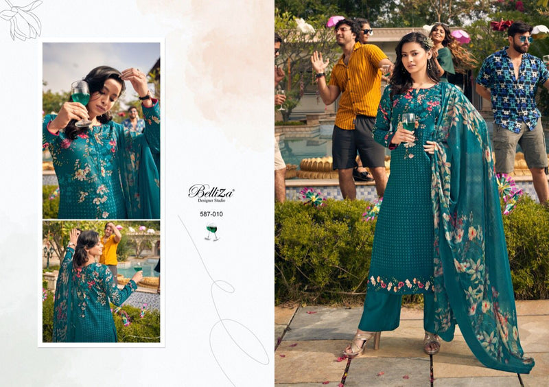 Belliza Designer Studio Namya Jam Cotton Printed Party Wear Salwar Kameez