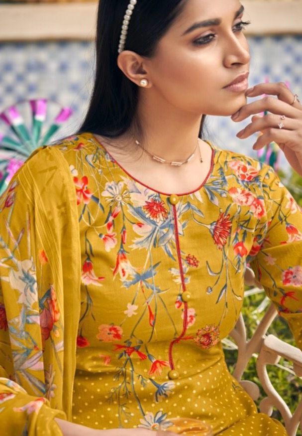 Belliza Designer Studio Namya Jam Cotton Printed Party Wear Salwar Kameez