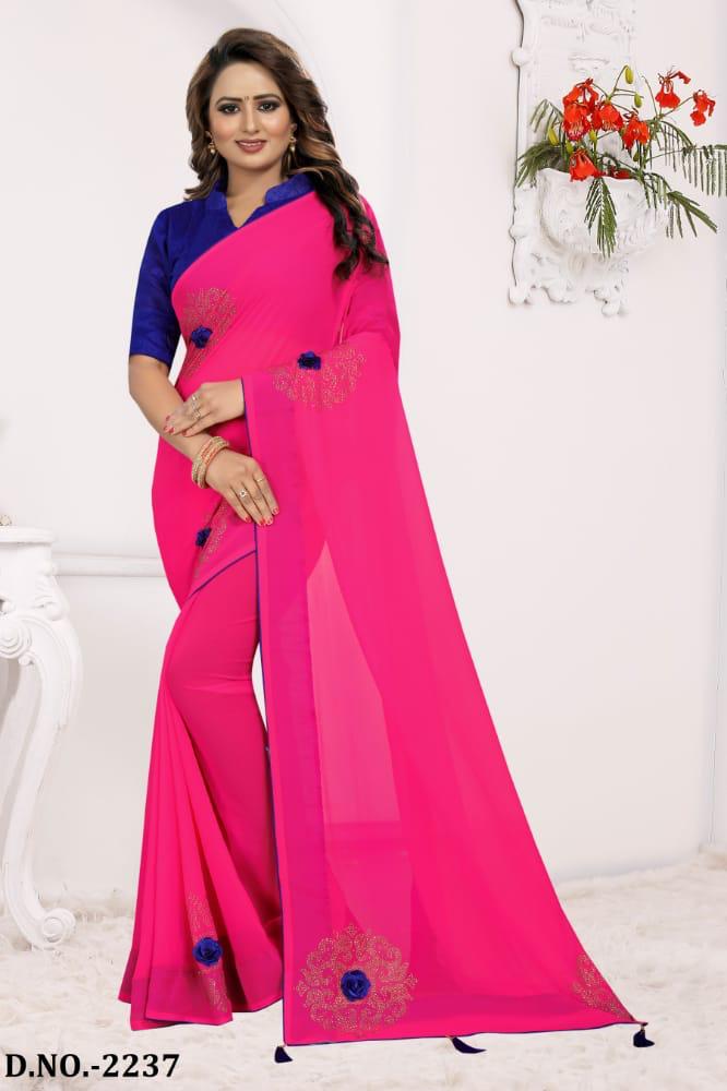 Nari Fashion Royal Rose Wear Saree In  Fancy