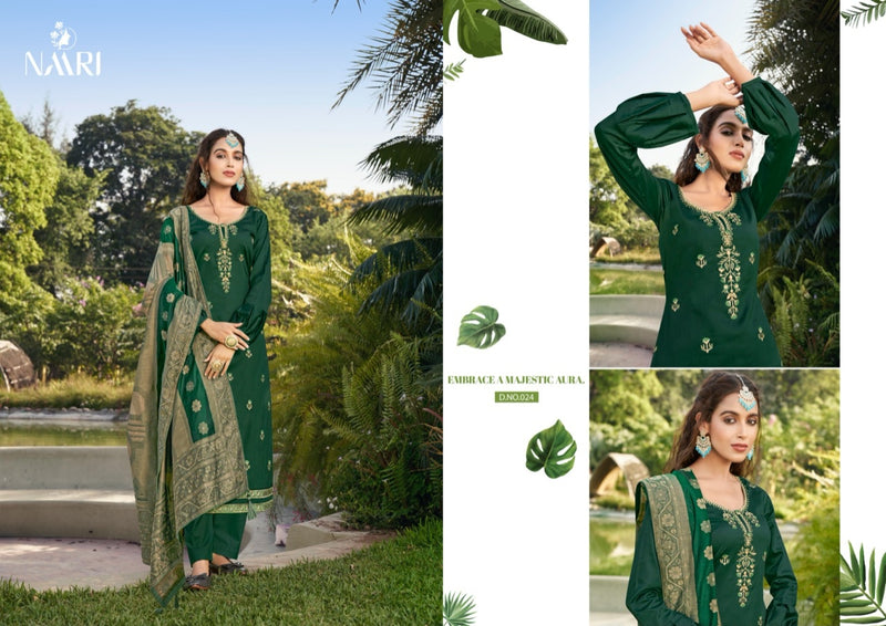Naari Nasreen Silk With Heavy Embroidery Work Stylish Designer Festive Wear Salwar Kameez
