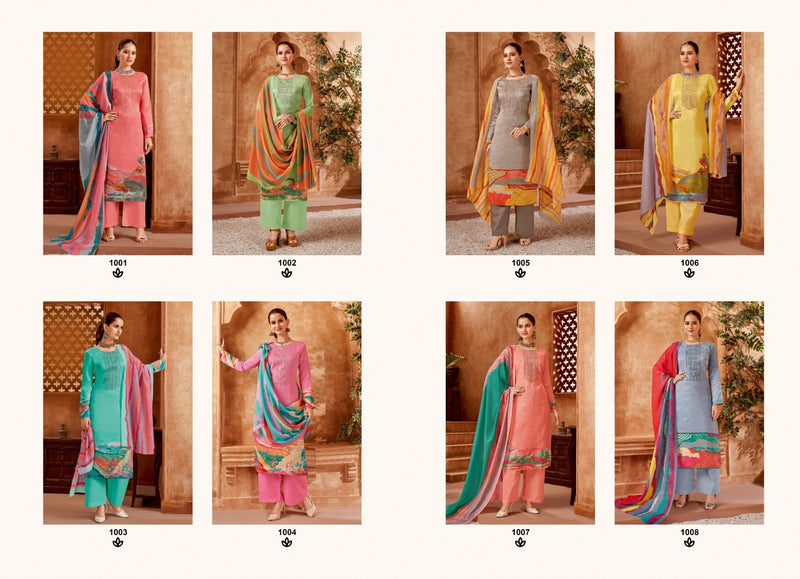 Surya Jyoti Nasreen Vol 1 Jam Satin With Printed Work Stylish Designer Party Wear Salwar Suit