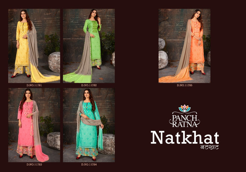 Panch Ratna Natkhat Cotton Printed Fancy Party Wear Salwar Suits