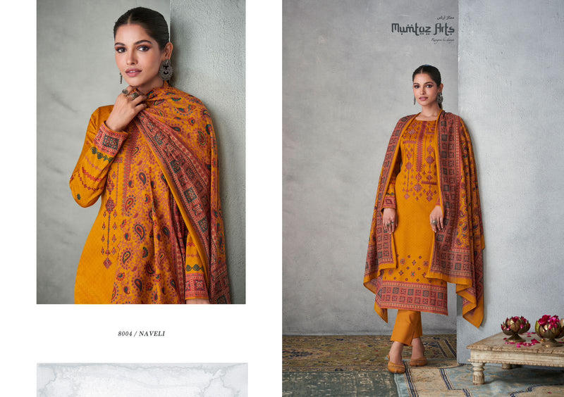 Mumtaz Arts Naveli Pure Viscose Jam Satin Heavy Embroidery Partywear Designer Salwar Kameez