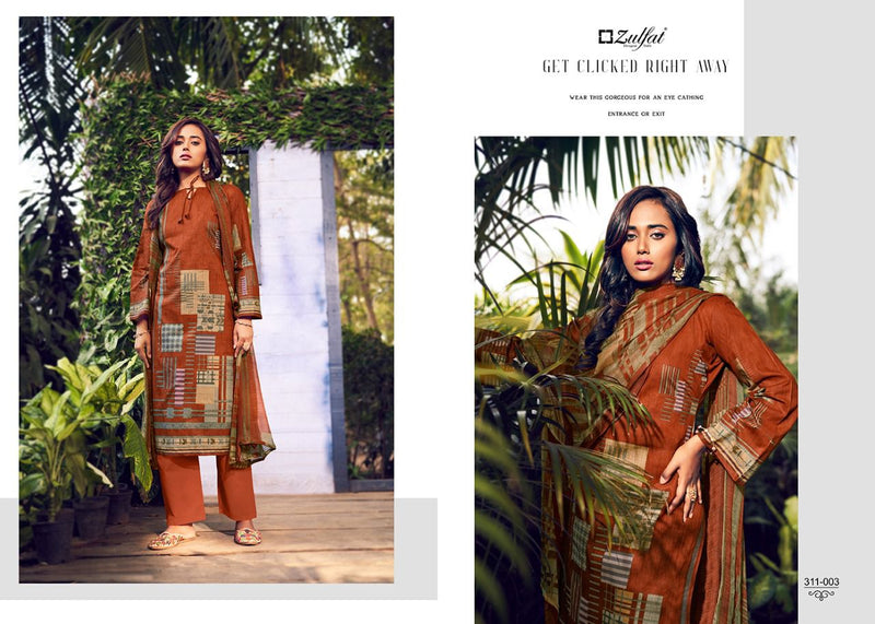 Zulfat Designer Studio Navika Cotton  With Digital Print Festive Wear Salwar Kameez