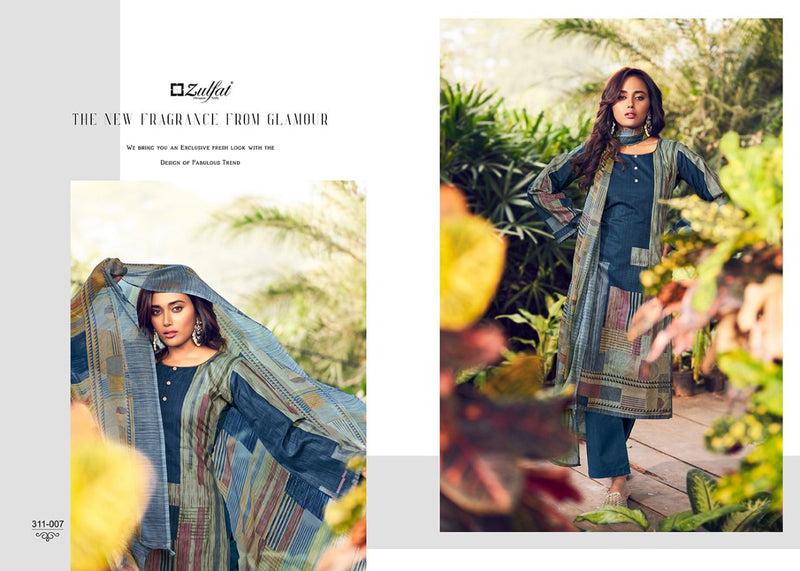 Zulfat Designer Studio Navika Cotton  With Digital Print Festive Wear Salwar Kameez