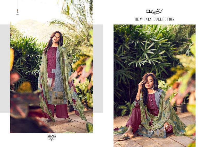 Zulfat Designer Studio Navika Cotton  With Digital Print Festive Wear Salwar Kameez