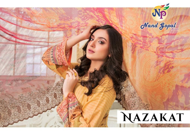 Nand Gopal Nazakat Pure Cotton Stylish Designer Pakistani Salwar Kameez