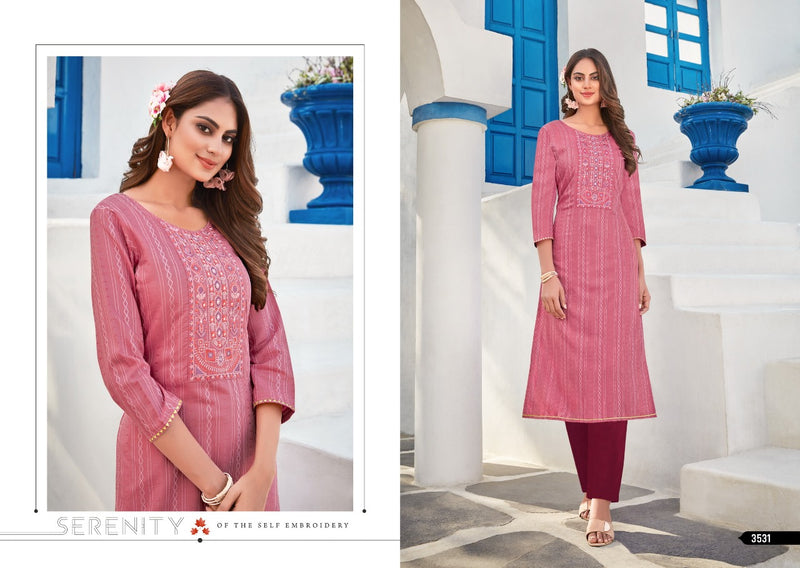 Rangoon Nazar Cotton Lining Fancy Casual Wear Kurtis
