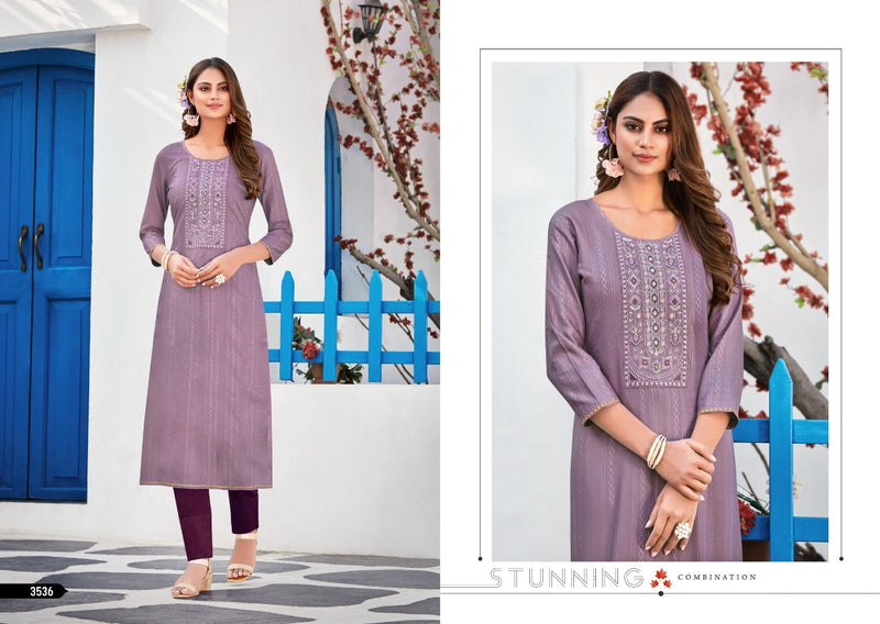 Rangoon Nazar Cotton Lining Fancy Casual Wear Kurtis