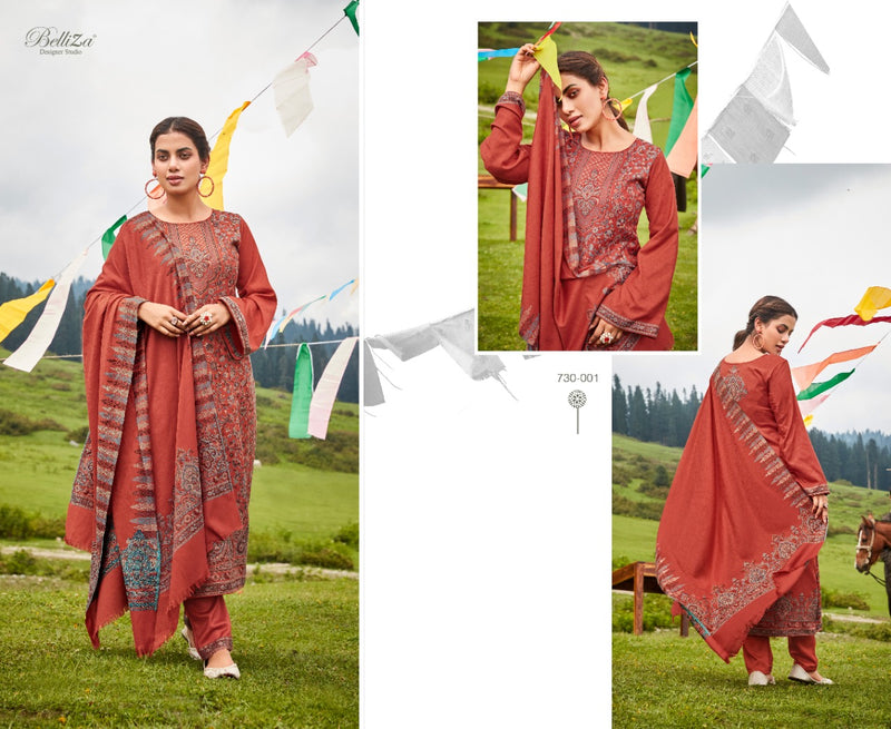 Belliza Nazma Pashmina With Fancy Embroidery Work Stylish Designer Casual Look Salwar Kameez