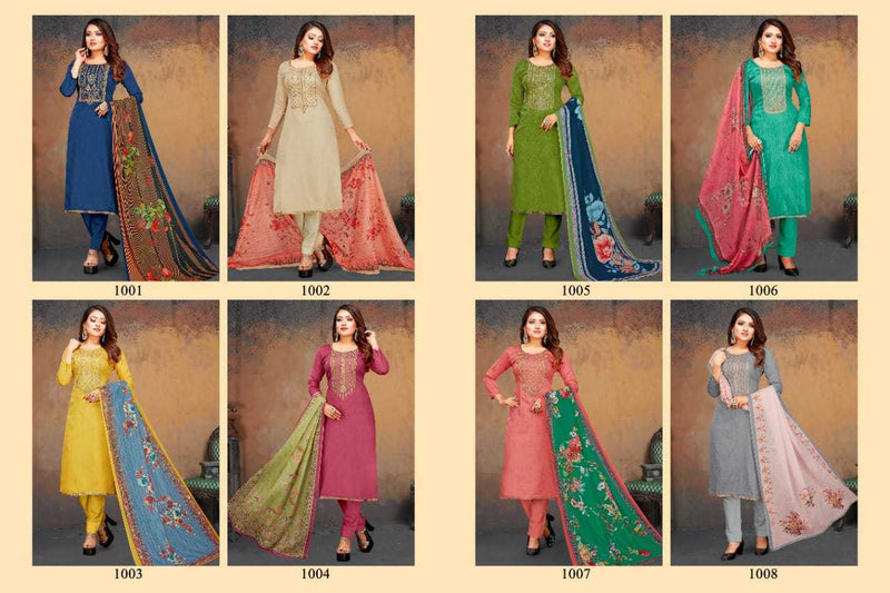 Radhika Fashion Azara Nazma Jam Cotton Embroidered Designer Party Wear Salwar Kameez