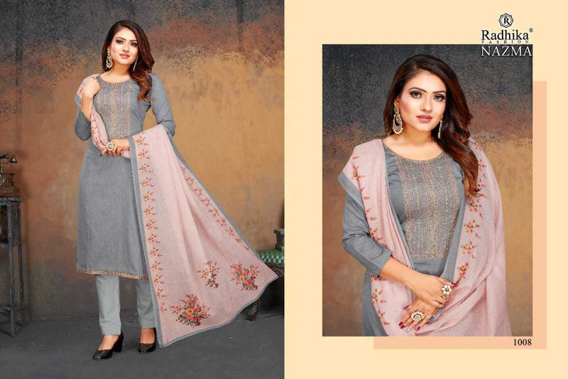 Radhika Fashion Azara Nazma Jam Cotton Embroidered Designer Party Wear Salwar Kameez