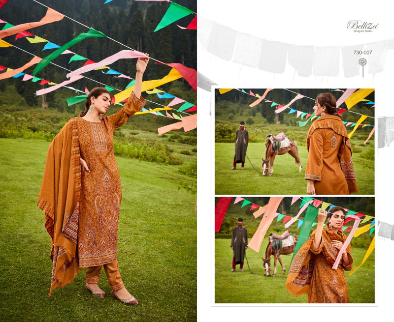 Belliza Nazma Pashmina With Fancy Embroidery Work Stylish Designer Casual Look Salwar Kameez