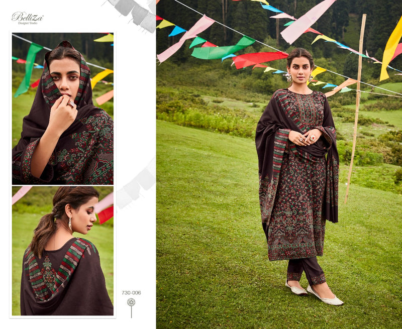 Belliza Nazma Pashmina With Fancy Embroidery Work Stylish Designer Casual Look Salwar Kameez