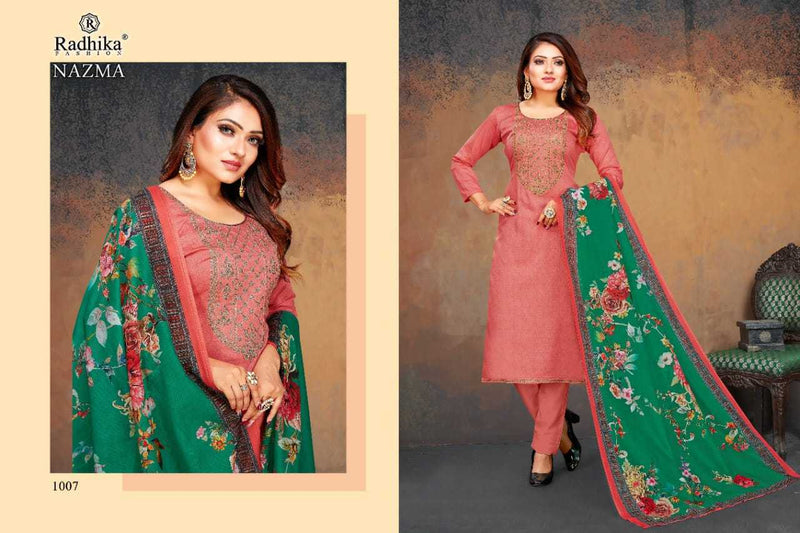 Radhika Fashion Azara Nazma Jam Cotton Embroidered Designer Party Wear Salwar Kameez