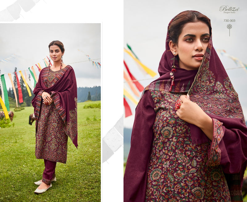 Belliza Nazma Pashmina With Fancy Embroidery Work Stylish Designer Casual Look Salwar Kameez