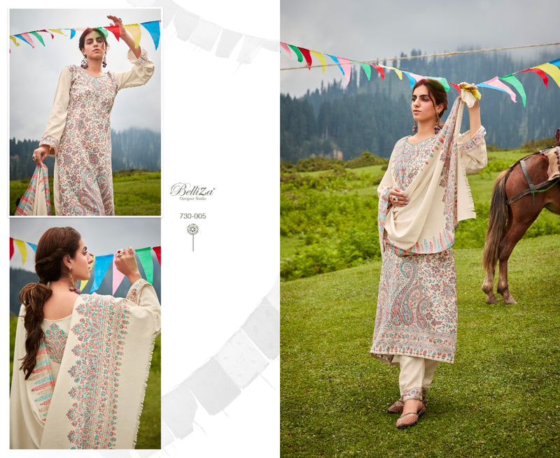 Belliza Nazma Pashmina With Fancy Embroidery Work Stylish Designer Casual Look Salwar Kameez