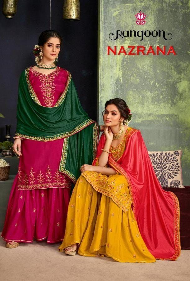 Rangoon Nazrana Silk With Embroidery Work Stylish Designer Festive Wear Casual Wear Kurti