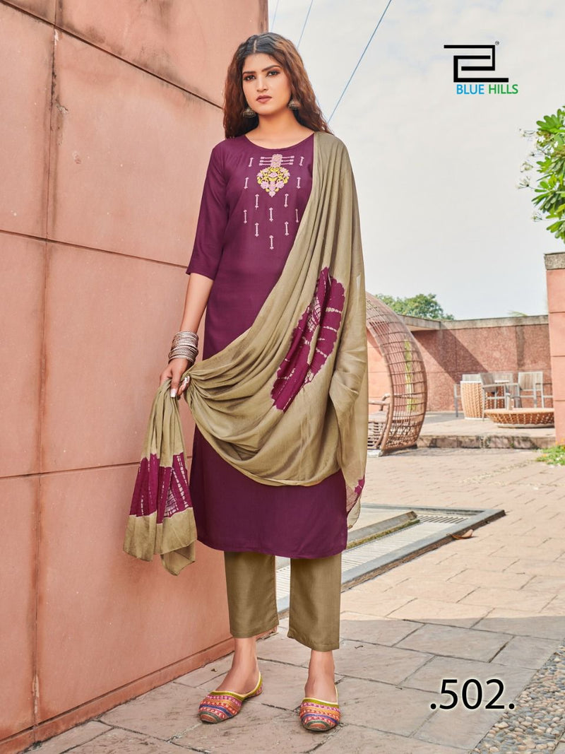 Blue Hills New Generation Vol 3 Fancy Festive Wear Kurtis With Dupatta & Bottom