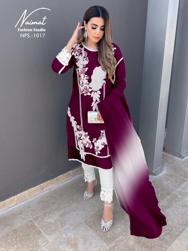 Naimat Fashion Studio NFS 1017 Georgette Designer Pakistani Style Party Wear Kurtis