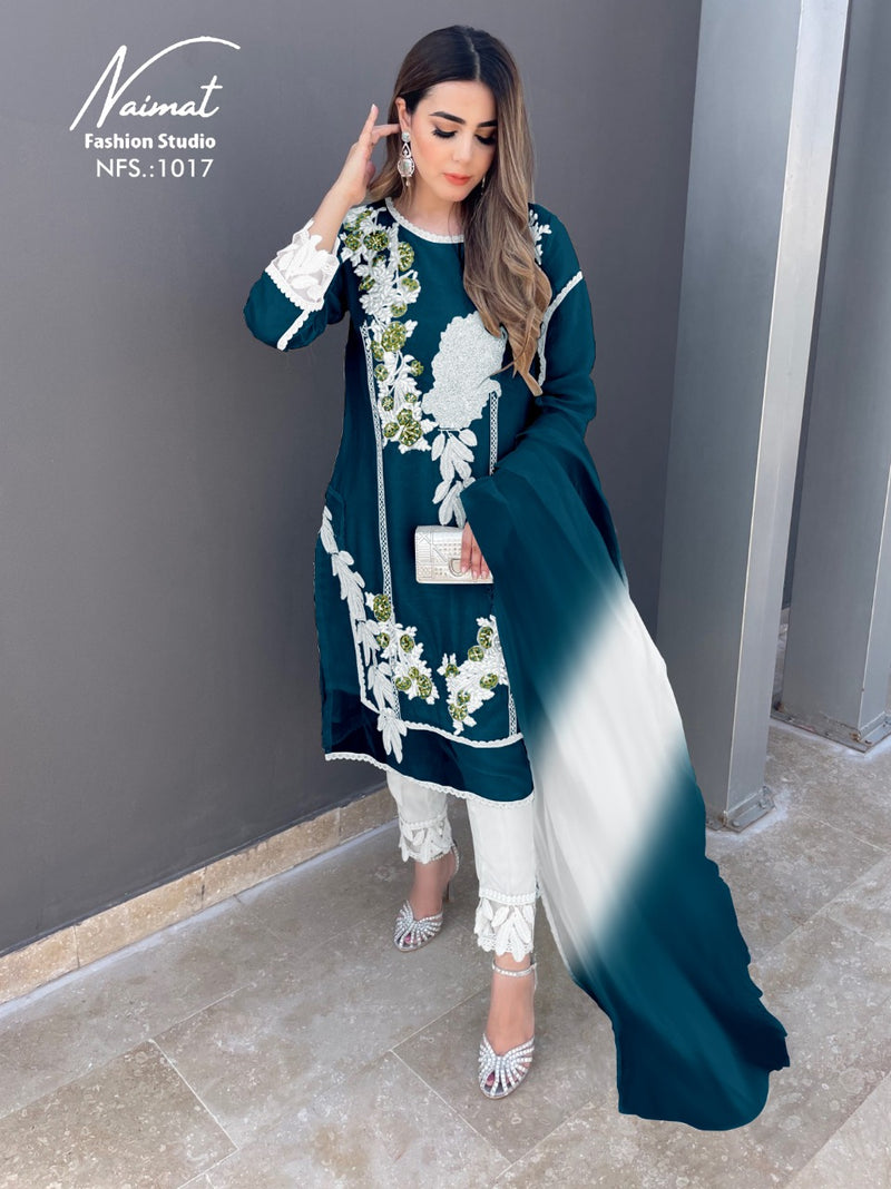 Naimat Fashion Studio NFS 1017 Georgette Designer Pakistani Style Party Wear Kurtis