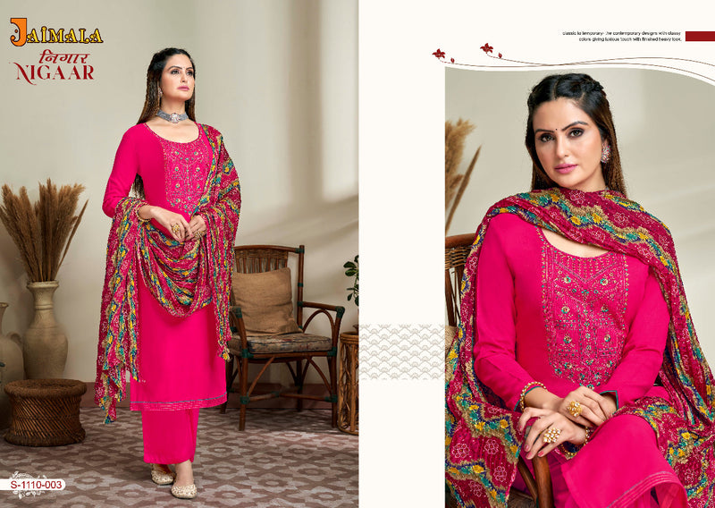 Alok Suit Nigaar Rayon With Heavy Embroidery Work Stylish Designer Casual Wear Salwar Kameez