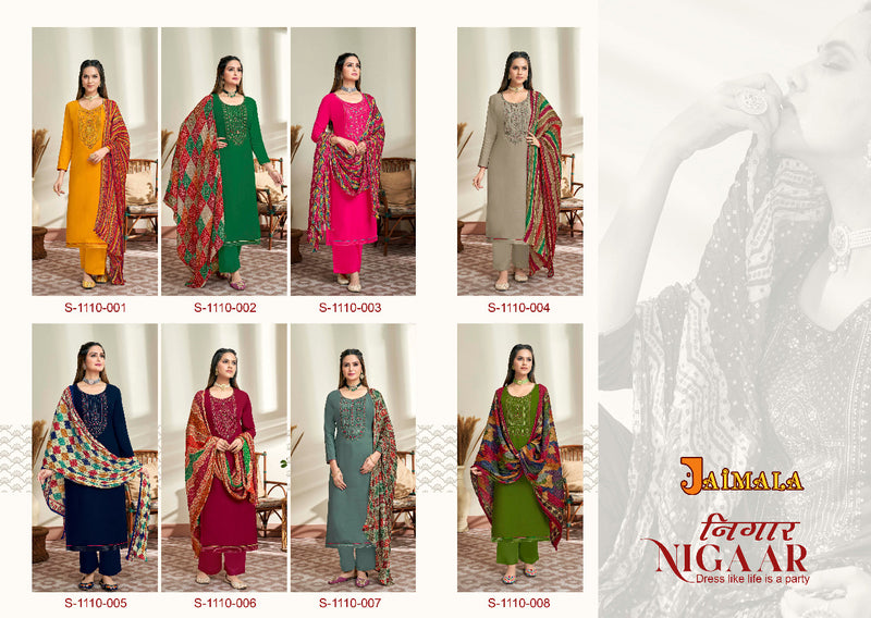 Alok Suit Nigaar Rayon With Heavy Embroidery Work Stylish Designer Casual Wear Salwar Kameez